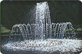 RDDK Series Dual Brass Spray Fountain Kit/LED Lighting