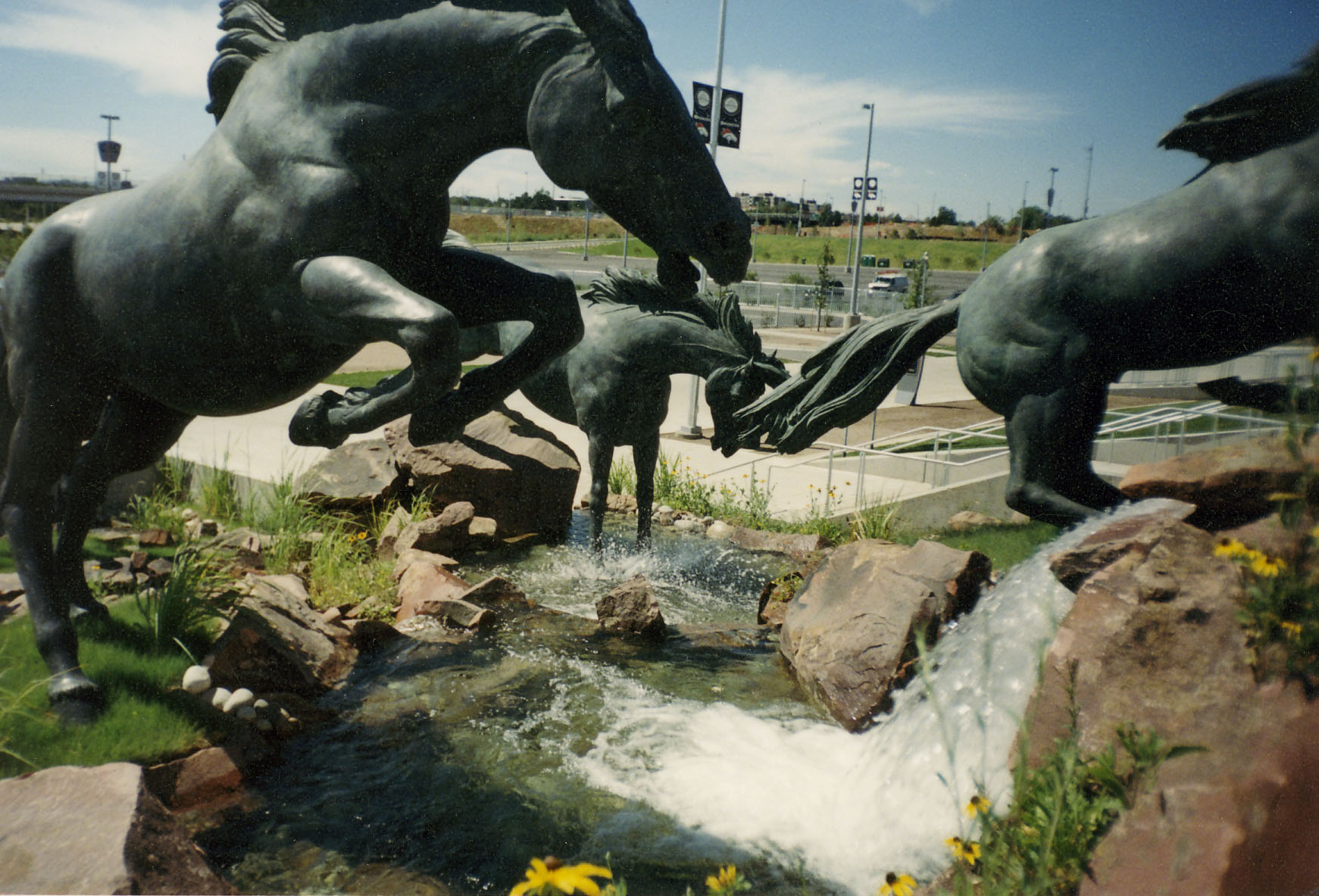 Denver Broncos Stadium Water Feature