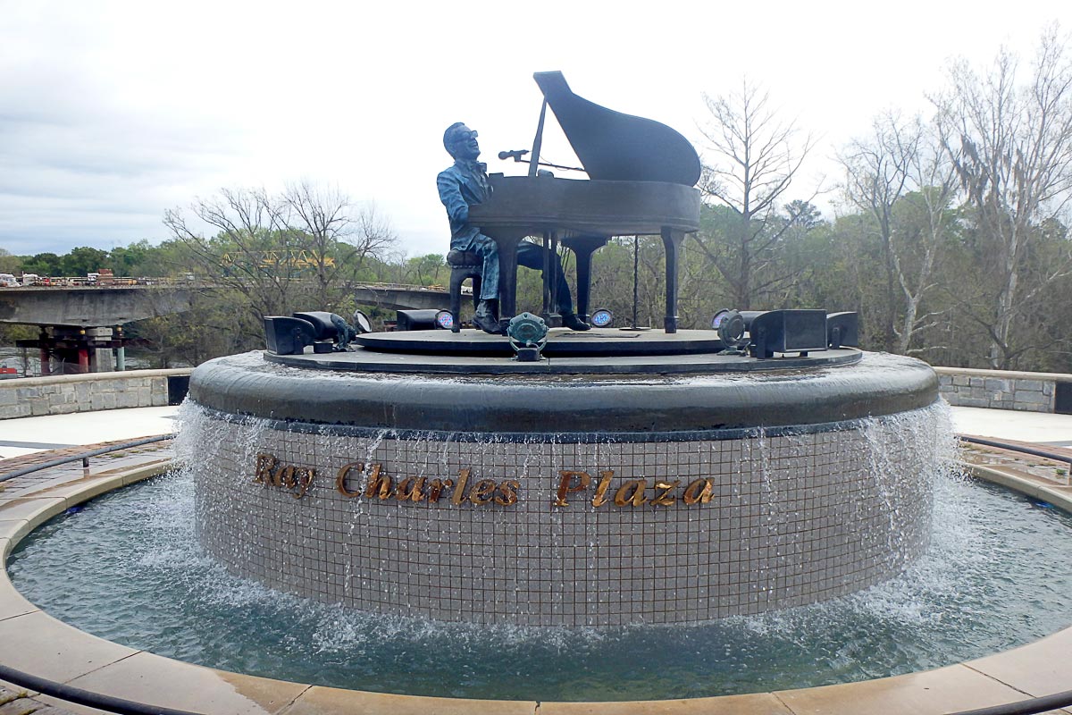 Ray Charles Plaza Fountain