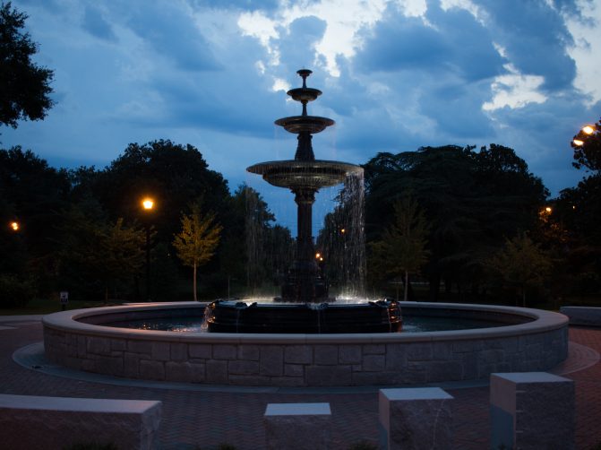 Tattnall Square Park Fountain