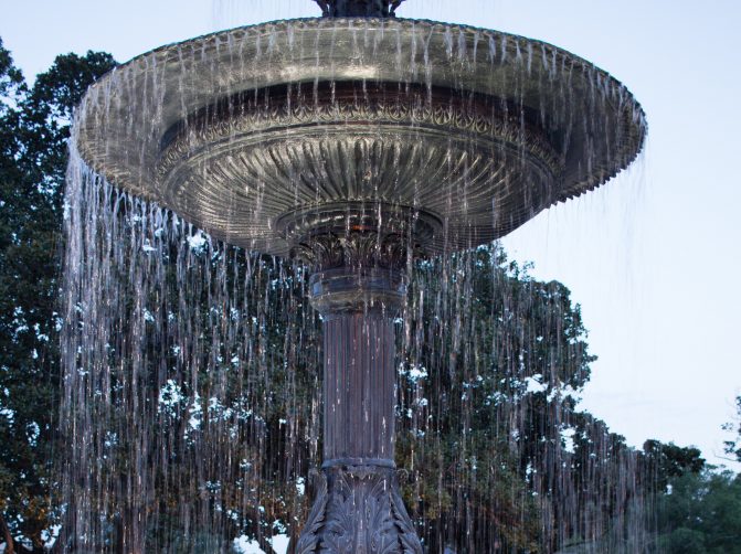 Tattnall Square Park Fountain
