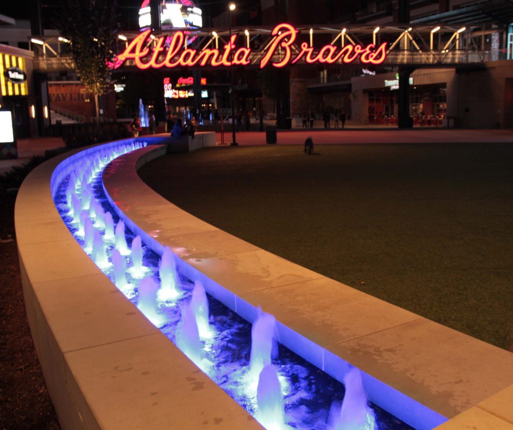 The Battery Atlanta Roman Fountains