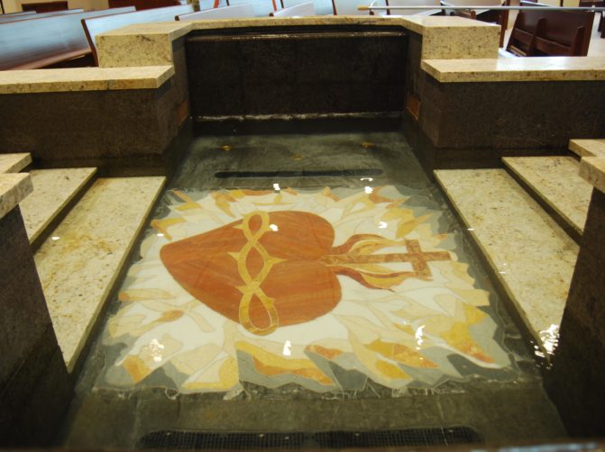 Sacred Heart Catholic Church Baptismal Font