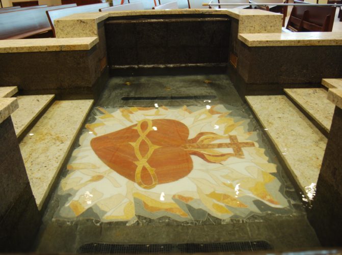 Sacred Heart Catholic Church Baptismal Font