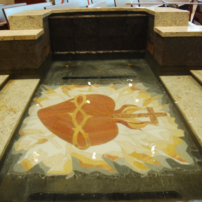 Sacred Heart Catholic Church Baptismal Font