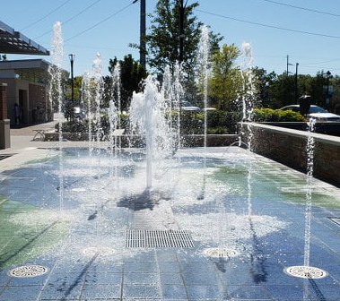 Sandy Springs City Center Splashpad