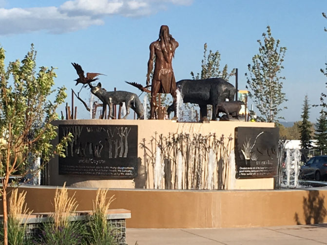 Northern Quest Casino Fountain day shot