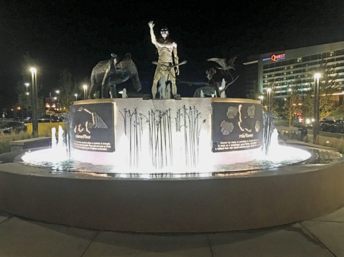 Northern Quest Casino Circular Fountain