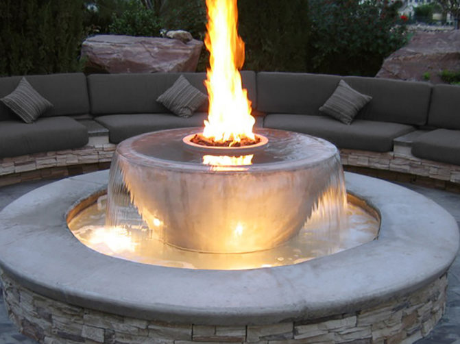 fire / water feature