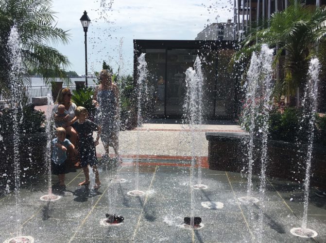 Plant Riverside Interactive Fountain