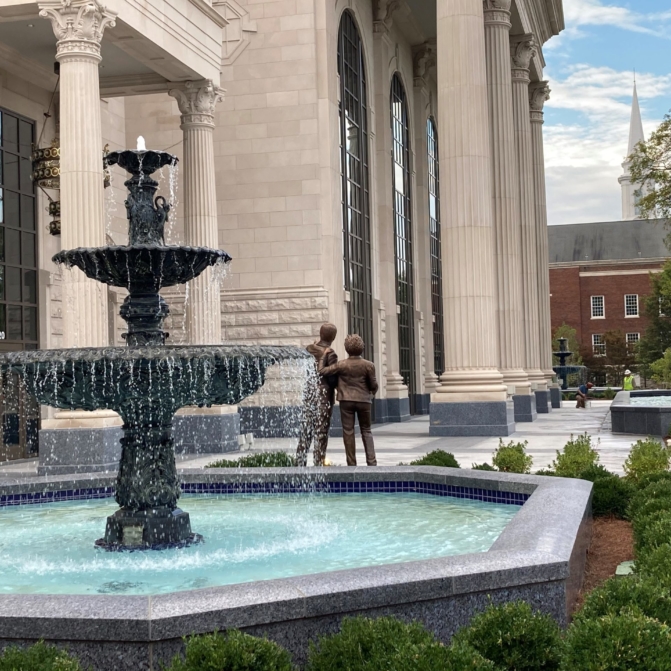 Belmont University Performing Arts Center Side Fountains